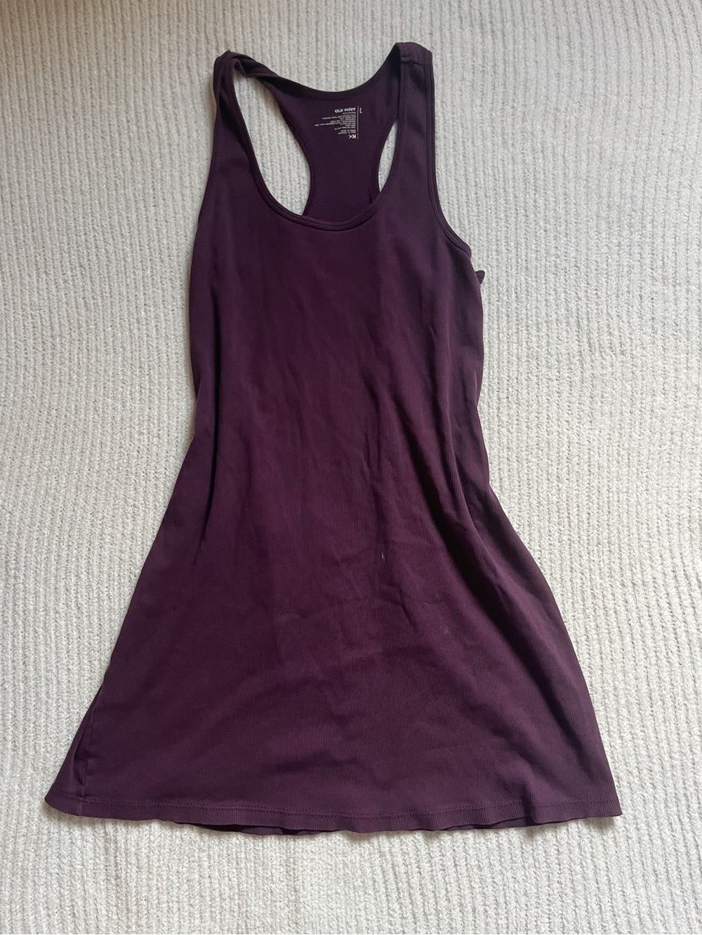 Old Navy Plum Racerback Tank Dress